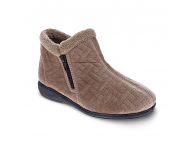 Scholl Dahlia Quilted Slipper - Taupe